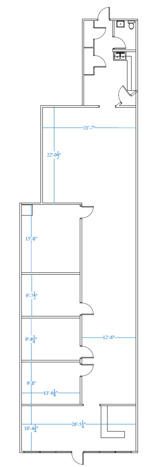 251 S. State Road 135 floor plan from source flyer; confirm dimensions